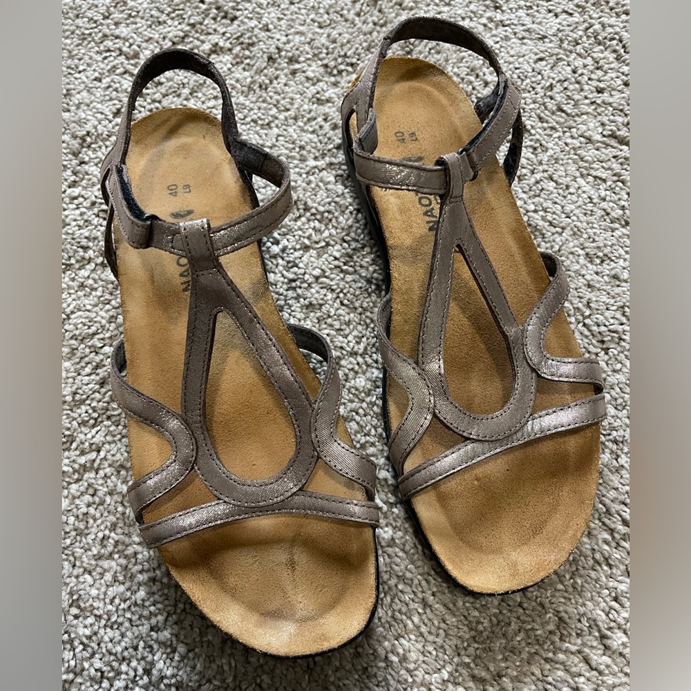 Naot Dorith Silver Threads Leather Women's Sandal